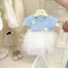 Vestidos de Verano para Niñas, Vestidos de Princesa para Niños, Vestidos Dulces de Malla y Tul Abullonados para Bebés Niñas, Estilo Súper Lindo y Dulce