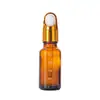 Frasco de Vidro Âmbar Espesso Graduado de 30ml para Óleo Essencial com Múltiplas Especificações, Frasco com Conta-gotas Portátil para Dosagem de Líquidos