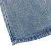 Falda de mezclilla azul lavado desgastada con abertura frontal de cintura alta retro estilo japonés Falda cadera Falda A línea Uso para forma de pera