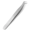 Pinzas para Extensiones de Pestañas Postizas Tipo Rejilla, Pinza de Pluma Dorada Delfín, Pinzas para Abrir Pestañas, Aplicador de Pestañas Postizas