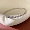 Pulsera de Acero Inoxidable con Cierre Plegable Redondo de Circonita, Estilo Minimalista, Temperamento Único, Joyería de Lujo Ligero de Nicho al por Mayor