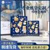 Bolsa de Papel Kraft Bolsa Portátil Diseño Oso Tostado Bolsa de Regalo Horneado Café Catering Bolsa para Llevar Té con Leche