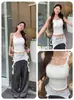 Camisola de Espalda Bonita Falsa de Dos Piezas con Copas Integradas, Diseño Hueco, Corte Ajustado, Favorecedor, Top Sexy, Ropa Exterior, Capa Base, Top sin Tirantes