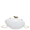 Bolsa de Cena Transfronteriza 2026 Nuevo Estilo Bolsa Caja Forma de Mango Moda Bolso Concha Bolso de Hombro Cruzado Bolso de Mano para Mujer