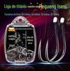 Liga de titânio isini anzol de peixe farpado caixa anzol de peixe Carp Hook explosão anzol cordel anzol pesca pesca pesca por atacado