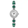 Goldie Medio Lujo Ligero Antiguo Alto Sentido Reloj Pulsera Colorido Nicho Alto Sentido Cadena de Piedra Ojo de Gato Reloj de Cuarzo