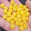Grasa de Pollo Calabaza Amarilla Cuentas Jade Cuentas Sueltas Cuarzo Amarillo Piedra Jade Melón Cuentas Redondas Accesorios para Joyería Cuentas de Jade Hechas a Mano Lote Suelto