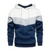Suéter com capuz de correspondência de cores outono e inverno Amazon transfronteiriço masculino casual pulôver bolso lateral solto marca de moda