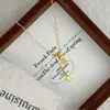 Collar de Ábaco Chapado en Oro Estilo Chino Paz y Alegría Cadena para Clavícula Joyería Elegante Moda Versátil