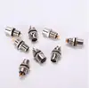 Conector à prova d'água plugue de aviação M8 base de flange 3 pinos 4 pinos macho e fêmea sensor sem solda reto cotovelo metal