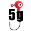 Anzuelo de señuelo anzuelo de cabeza plomada multicolor 1g 2G 3.5G 5G 7G 10G 14G 20g color luminoso