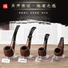Futeng Pipa de Resina de Venta Caliente Duradera Baquelita Pipa de Hierro con Filtro Circulante Removible y Lavable Pipa Clásica Regalo para Hombre