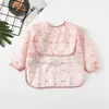 Paraguas niños impermeable babero manga larga mameluco impermeable bebé tafetán de poliéster para bebé ropa de comedor impermeable al por mayor