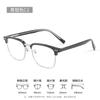 Gafas de Marco para Cejas para Hombres Marco de Gafas Aleación Montura Media para Hombres 8009 Marco de Gafas Retro de Alta Calidad Venta al por Mayor