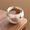 Fabricante Horno Ru Taza de Té Taza Maestra Gelatina de Manteca Flor de Peonía Taza Huevo de Dragón Taza de Té Taza de Té de Cerámica Té Kung Fu Taza Individual