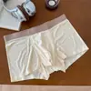 Nova Cor Primavera/Verão Ultra Fina Sensação Zero Seda Gelada Respirável Grande Formato U Forro de Algodão 10A Antibacteriano Roupa Íntima Masculina Calça de Secagem Rápida
