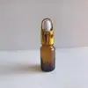 Frasco conta-gotas 10ml óleo essencial frasco de vidro marrom frasco de amostra frasco de essência frasco de óleo essencial cor de chá