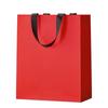 Bolsa de Papel para Mano de Cartón Blanco Engrosado Nuevo Bolsa de Papel para Mano Color Sólido Bolsa de Embalaje Exterior Bolsa de Regalo de Souvenir Fabricante Stock Listo