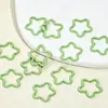 Anel Aberto Estrela de Cinco Pontas Colorido em Relevo Esmalte Cor de Doce Acessórios para Joias DIY Conector Chaveiro Fecho Lagosta