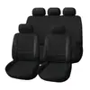 Capa de Assento de Carro Universal de Cinco Lugares Temu Amazon com Design de Linha da Cintura, Almofada de Assento de Tecido, Capa de Assento de Cobertura Total