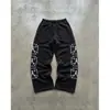 Sudadera Y2K Estilo Callejero Americano Estampado de Personaje Cruzado Sudadera con Capucha Chaqueta y Conjunto de Pantalones de Chándal Marca de Tendencia de Comercio Exterior Conjunto