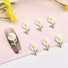 Joias de Flor Artificial para Nail Art de Primavera e Verão Tulipa Margarida Luminosa Case de Celular DIY Pacote de Material para Unhas