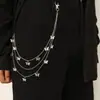 Europa y Estados Unidos al por mayor spot transfronterizo cadena de cintura con colgante de mariposa de metal retro conjunto de cadena corporal hueca de hongo y corazón para mujer