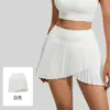 Falda Deportiva plisada de Cintura Alta para Mujer, Falda-Pantalón de Tenis Yoga de Secado Rápido, Antiexposición, Falda Transpirable para Fitness