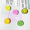 Pegatina magnética para refrigerador con carita sonriente de color, para tablero de mensajes, edición en blanco y negro, pegatina magnética fija, decoración para oficina y cocina.