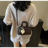 Bolso Brillante de Diseño de Nicho Bolso Cuadrado Pequeño para Mujer 2026 Nuevo Vintage Versátil Bolso Boston Bolso de Hombro de Gama Alta