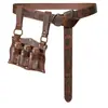 Alquimia Medieval Couro PU 3 Garrafas de Poção de Cortiça Bolsa de Cintura Fantasia Bolsa Lateral Acessórios de Bolsa de Cintura Medieval