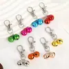 Llavero colgante de campana colorida pintada accesorio DIY hebilla para collar de mascota decoración de campana de hierro