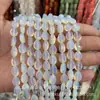 8X11mm Pedra Natural Multifacetada Gota d'Água Contas Planas DIY Pulseira Colar Acessórios de Joia Contas Semi-Acabadas Atacado