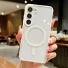 Superventas transfronterizo adecuado para funda de teléfono magnética Samsung S26 Ultra, funda de teléfono acrílica esmerilada macaron S26