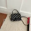 Moda Otoño 2026 Bolso Cruzado Pequeño Cuadrado de Lunares Elegante y Sencillo Estilo Coreano Diseño de Nicho Bolso de Mano para Hombro para Mujer