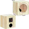 Cajas de altavoz para modificación de audio de coche 1.5 pulgadas, 3.5 pulgadas, 4 pulgadas, 5 pulgadas 6.5 pulgadas 8 pulgadas caja vacía caja de madera maciza para uso doméstico