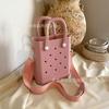 Suministro transfronterizo de Amazon en stock Bolsa de gelatina EVA bolsa con agujeros bolsa de playa de verano vacaciones bolso de mano simple diy