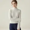 Nuevo Suéter de Cachemira para Mujer 2026 con Cuello Semi Alto, Suéter de Punto para Otoño e Invierno, Suéter de Cachemira de Manga Larga