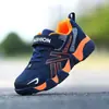 Sapatos para meninos de 4 a 15 anos, primavera, outono e inverno, impermeáveis, para crianças maiores, tênis esportivos para meninos, sapatos escolares para crianças, tênis de corrida para meninos