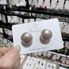 Pendientes de Plata S925 con Aguja de Perla Geométrica Simple de Nuevo Lanzamiento Pendientes de Moda Elegantes de Nicho Retro Europeo y Americano