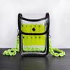 Estilista Moda Tendencia Cadena Acrílica con Bolsa Transparente de Tijeras de Colores con Cubierta para Peluquería Kit Cruzado para Espalda