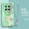 Capa de celular com cordão compatível com Huawei Mate80, estilo pintura a óleo em silicone líquido olho de anjo, proteção completa contra quedas