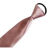 Corbata con Cremallera Brillante de 8 cm para Hombre y Mujer Vestido Casual Combinable Color Sólido Profesional Estudiante Corbata de Cuello