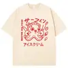 Camiseta Gráfica Divertida Polvo Bêbado Osaka Dotonbori Lavagem Vintage Japão Harajuku Manga Curta Unissex Algodão