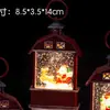 Lampião de vento de Natal atacado Iluminação de feriado de Natal Decorações de atmosfera Feliz Natal