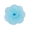 Tela de Malla Estilo Coreano Borde Quemado 6cm Flores de Rosa Estéreo DIY Accesorios para el Cabello Zapatos y Sombreros Flores para la Cabeza Accesorios para Ropa