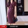 2024 Novo temperamento de alta qualidade profissional terno vestido hotel recepção trabalho roupas manga curta terno jaqueta feminina verão