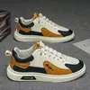 Otoño 2026 Nuevo de Moda Panel de Cuero Casual Estilo Coreano Estudiante Suela Suave Todas las Estaciones Impermeable Tenis Blancos Z908-1