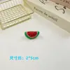 Peluche de dibujos animados piezas abiertas lindos accesorios de frutas sandía fresa aguacate zanahoria materiales semiacabados para accesorios para el cabello