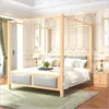 Cama de Dossel, Cama de Madeira Maciça, Móveis Clássicos, Cama com Cabeceira Macia, Cama de Dossel Estilo Antigo Ming e Qing, Móveis para Pousada, Cama de Pousada